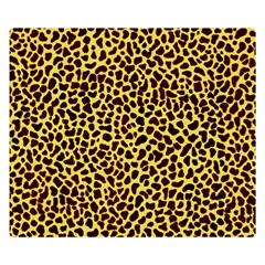 Fur-leopard 2 Double Sided Flano Blanket (small)  by skindeep