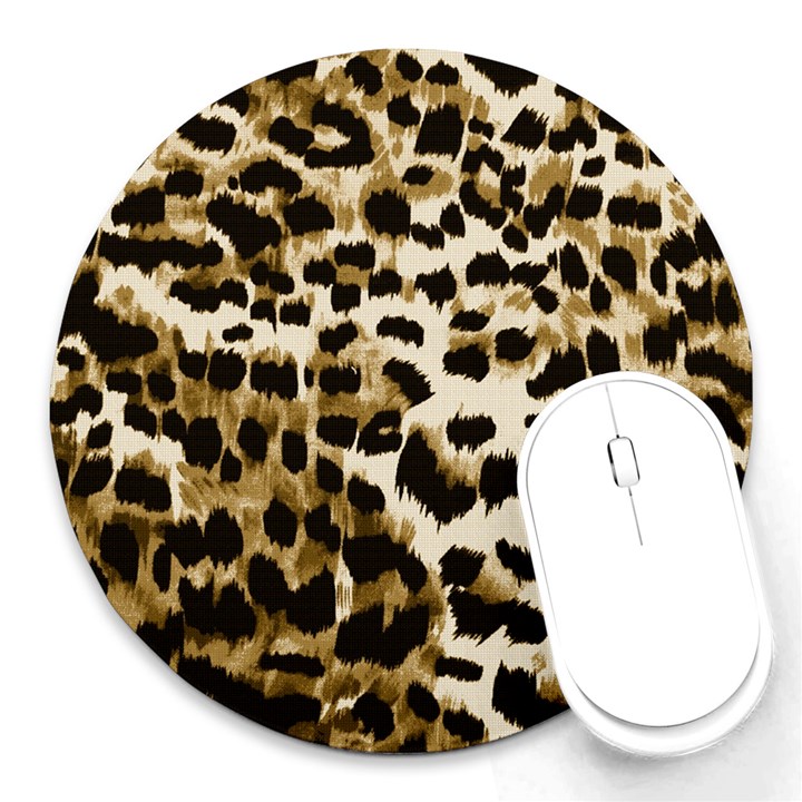 Leopard-print 2 Round Mousepads