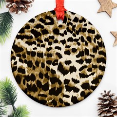 Leopard-print 2 Ornament (round) by skindeep