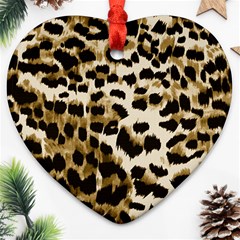 Leopard-print 2 Ornament (heart) by skindeep