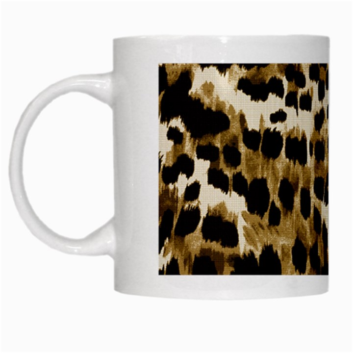 Leopard-print 2 White Mugs