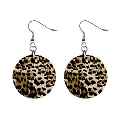 Leopard-print 2 Mini Button Earrings by skindeep