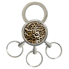 Leopard-print 2 3-ring Key Chain by skindeep