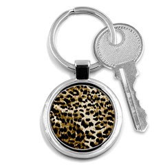 Leopard-print 2 Key Chain (round) by skindeep