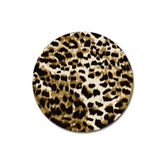 Leopard-print 2 Magnet 3  (round) by skindeep