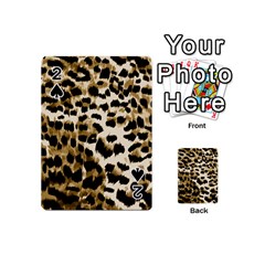 Leopard-print 2 Playing Cards 54 Designs (mini) by skindeep