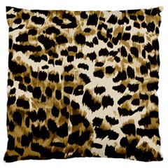 Leopard-print 2 Large Cushion Case (one Side) by skindeep