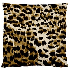 Leopard-print 2 Large Flano Cushion Case (two Sides) by skindeep