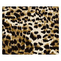 Leopard-print 2 Double Sided Flano Blanket (small)  by skindeep