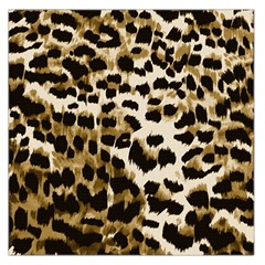 Leopard-print 2 Large Satin Scarf (square) by skindeep