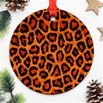 Leopard-print 3 Ornament (Round) Front