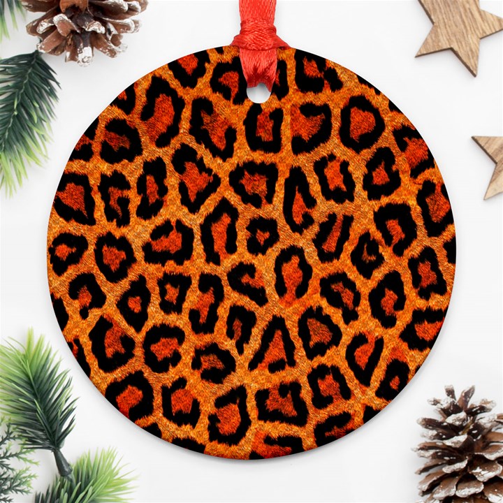 Leopard-print 3 Ornament (Round)