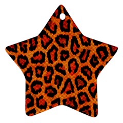 Leopard-print 3 Ornament (star) by skindeep