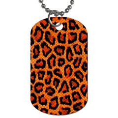 Leopard-print 3 Dog Tag (two Sides) by skindeep