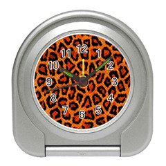 Leopard-print 3 Travel Alarm Clock by skindeep