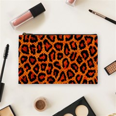 Leopard-print 3 Cosmetic Bag (medium) by skindeep