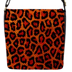 Leopard-print 3 Flap Closure Messenger Bag (s) by skindeep