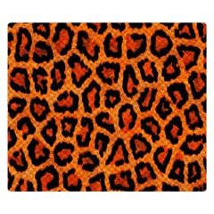 Leopard-print 3 Double Sided Flano Blanket (small)  by skindeep