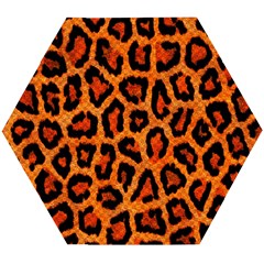 Leopard-print 3 Wooden Puzzle Hexagon by skindeep