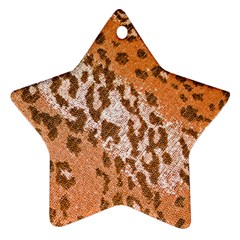 Leopard-knitted Ornament (star) by skindeep