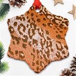 Leopard-knitted Ornament (Snowflake) Front