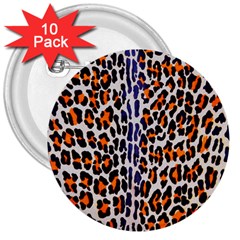 Fur-leopard 5 3  Buttons (10 pack) 