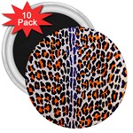 Fur-leopard 5 3  Magnets (10 pack)  Front