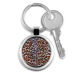 Fur-leopard 5 Key Chain (Round)