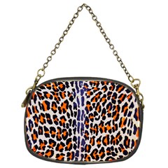 Fur-leopard 5 Chain Purse (Two Sides)