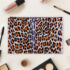 Fur-leopard 5 Cosmetic Bag (Large)