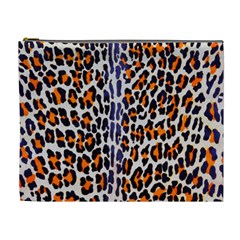 Fur-leopard 5 Cosmetic Bag (xl) by skindeep