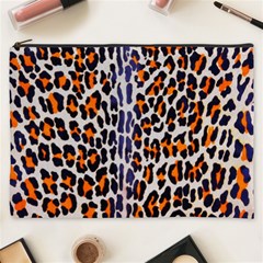 Fur-leopard 5 Cosmetic Bag (XXXL)