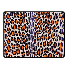 Fur-leopard 5 Double Sided Fleece Blanket (Small) 