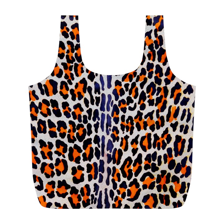 Fur-leopard 5 Full Print Recycle Bag (L)