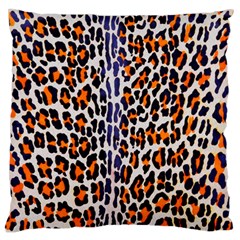 Fur-leopard 5 Standard Flano Cushion Case (two Sides) by skindeep