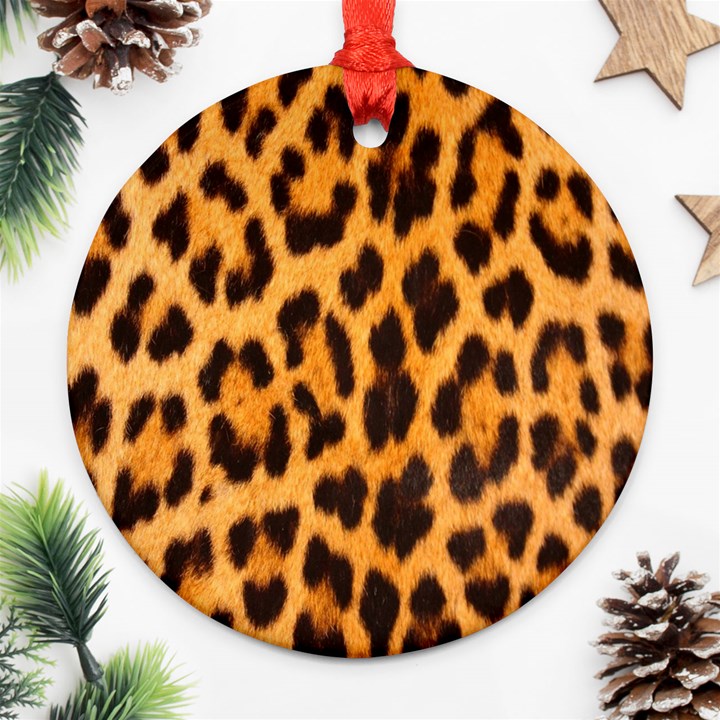 Fur 5 Round Ornament (Two Sides)