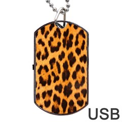 Fur 5 Dog Tag Usb Flash (one Side) by skindeep