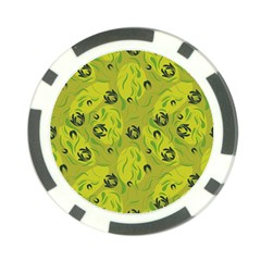 Folk Flowers Pattern  Poker Chip Card Guard by Eskimos