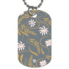 Folk Flowers Pattern  Dog Tag (one Side) by Eskimos