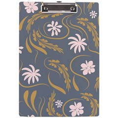 Folk Flowers Pattern  A4 Clipboard