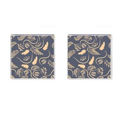 Folk flowers pattern  Cufflinks (Square)