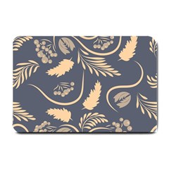 Folk Flowers Pattern  Small Doormat  by Eskimos