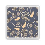 Folk flowers pattern  Memory Card Reader (Square) Front