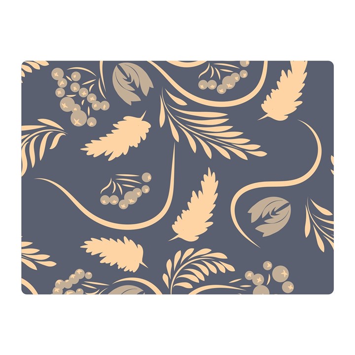 Folk flowers pattern  Double Sided Flano Blanket (Mini) 