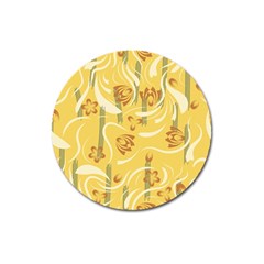 Folk Flowers Pattern  Magnet 3  (round) by Eskimos