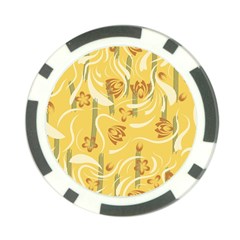 Folk Flowers Pattern  Poker Chip Card Guard (10 Pack) by Eskimos