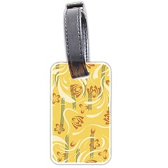 Folk Flowers Pattern  Luggage Tag (two Sides) by Eskimos