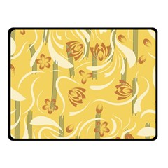 Folk Flowers Pattern  Double Sided Fleece Blanket (small)  by Eskimos