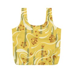 Folk Flowers Pattern  Full Print Recycle Bag (m) by Eskimos