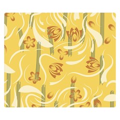 Folk Flowers Pattern  Double Sided Flano Blanket (small)  by Eskimos